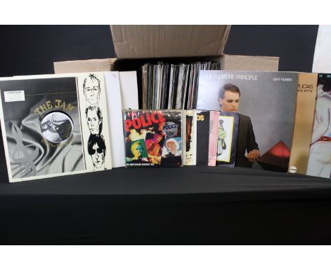 Vinyl - Over 55 LPs, 12" singles &amp; 7" singles featuring rock, pop, punk, indie and new wave including The Jam, Buzzcocks,