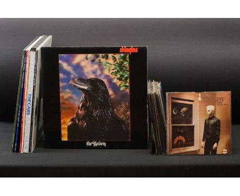 Vinyl - 8 New Wave &amp; Punk LPs, one box set, and 16 7" singles to include The Stranglers The Raven (3D lenticular pic slee