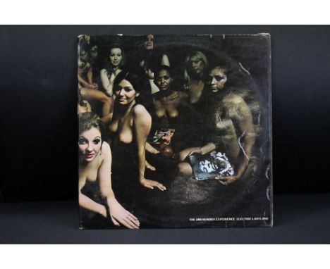 Vinyl - Jimi Hendrix Electric Ladyland on Track 613008/9.  White lettering, Jimi to left, label shows Two Record Set, vinyl A