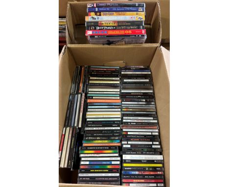 CDs - Approx 100 Rock / Classic Rock CDs and DVDs to include Guns N Roses, Thin Lizzy, Nirvana, Rolling Stones, Muse, U2, The