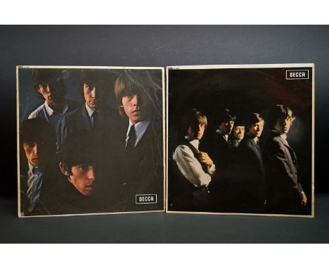 Vinyl - Two Rolling Stones LPs to include No 1 &amp; No 2 on Decca (LK4605 &amp; LK4661), both unboxed Decca red labels, firs