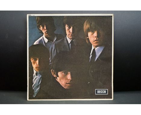 Vinyl - Rolling Stones no 2 LP on Decca, red unboxed Decca label, matrices 1A / -1A, 'Blind Man' text, flipback sleeve, sleev