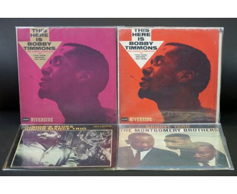 Vinyl - Jazz / Bop - 4 original UK Pressing albums on Riverside Records, to include: Bobby Timmons - This Here Is Bobby Timmo