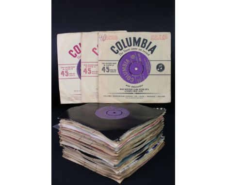 Vinyl - Rock ’N’ Roll / Pop - over 45 original mainly 1950s UK singles on the Gold Columbia Records labels, to include: Frank