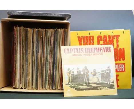 Vinyl - Approx 70 Rock &amp; Pop LPs including Deep Purple, Yes, Frank Zappa, The Who, Rolling Stones, Gram Parsons, Eric Cla