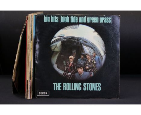 Vinyl - 10 Rolling Stones LPs to include Big Hits (German pressing), Between the Buttons (Spanish pressing), Let It Bleed (Ge