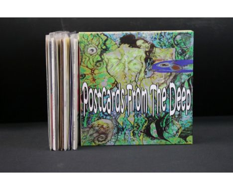Vinyl - 19 limited edition singles and 1 box set by modern Psych bands, to include:  Postcards From The Deep (10 x Flexi-disc