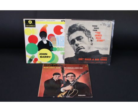 Vinyl - Cool Jazz - 3 original Jazz rarities albums, to include : John Barry - Stringbeat (original UK 1961 1st pressing Rare