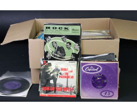 Vinyl - Over 200 Rock &amp; Pop 7" singles to include Robert Plant, Billy Fury, Jimi Hendrix, George Harrison, Johnny Hallyda