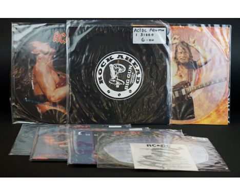 Vinyl - 7 ACDC 12" singles to include Highway To Hell (Live) picture disc on ATCO Records B8479TP Ex, That's The Way I Wanna 