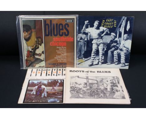 Vinyl - 5 Original 1960’s UK / USA rare blues compilations to include Blues Southside Chicago (UK 1966 on Decca Records, Mono