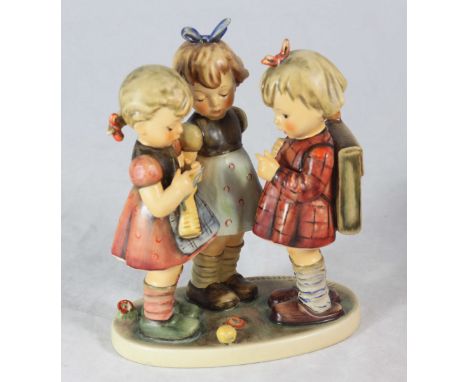 A Goebel Hummel figure group 'School Girls' 177/I, 7.5 inch version, boxed with original receipt