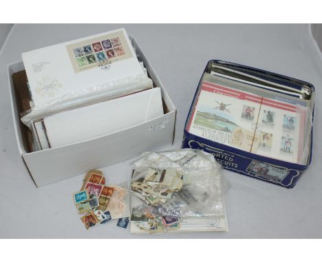 A quantity of Royal Mail First Day Covers, Difinitives and Special Mint Presentation Packs, together with a quantity of loose