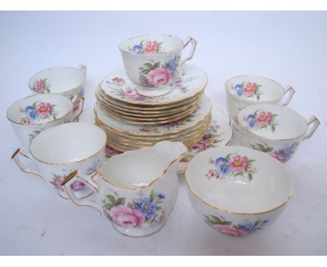 An Aynsley bone china six setting tea service. 