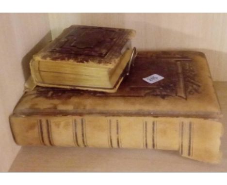 2 VICTORIAN ALBUMS OF PORTRAIT PHOTO'S - A/F