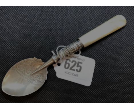 SIL &amp; MOP JAM SPOON - B'HAM 1902