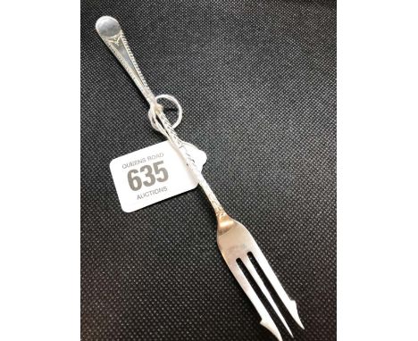 DECORATIVE SHEFFIELD SIL PICKLE FORK