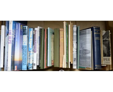 A selection of books relating to Switzerland and the Alps, titles including: In Praise of Switzerland, by Harold Spender; The