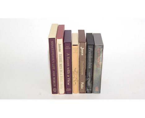 A collection of Folio Society books, primarily classic literature, all in their slipcases, titles including: Frankenstein, by