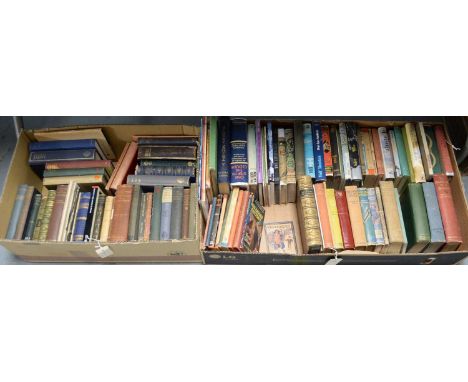 A selection of hardback and other books, primarily literature and children’s books, titles including: The Autobiography of a 