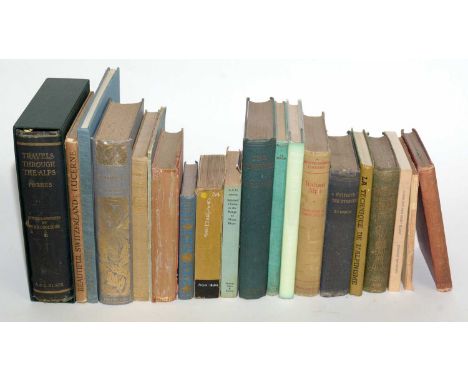 A collection of hardback and other books relating to mountaineering, titles including: Davidson (L. M.), Things Seen in the D