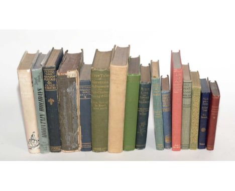 A collection of hardback books relating to mountaineering and travel, titles including: Le Blond (Aubrey) High Life and Tower