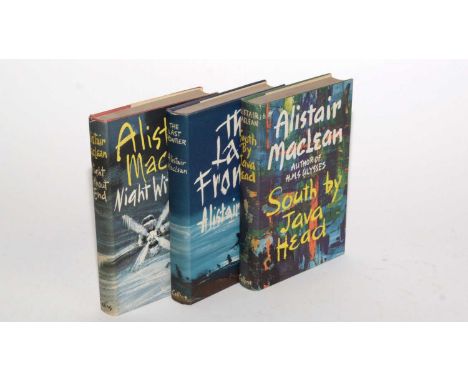 Three works by Alistair MacLean, all first editions, signed by the author, and with their dustwrappers, titles comprising: So