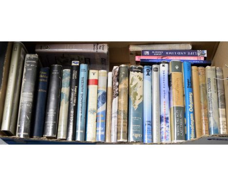 A selection of hardback books, primarily relating to climbing and mountaineering, titles including: An Artist Among Mountains