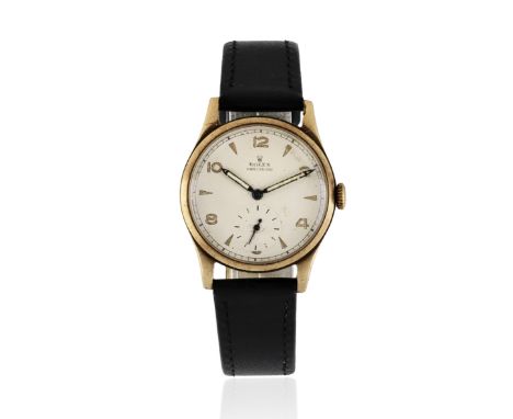 Rolex. A 9K gold manual wind wristwatchModel: PrecisionReference: 12325Date: Birmingham Hallmark for 1948Movement: 17-jewel m
