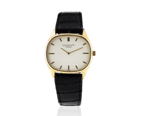 Patek Philippe. An 18K gold manual wind oval wristwatchModel: EllipseReference: 3845Date: Circa 1970Movement: 18-Jewel Cal.21