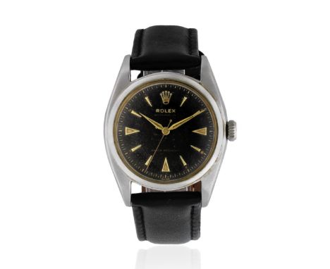 Rolex. A stainless steel automatic wristwatchModel: Oyster PerpetualReference: 6098/6298Date: Circa 1953Movement: Jewelled au