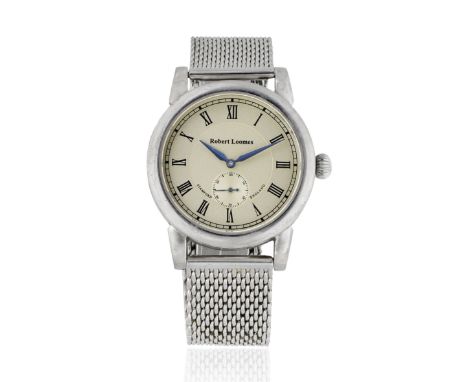 Robert Loomes, Stamford, England. A limited edition stainless steel automatic bracelet watchModel: Stamford Champagne, From a