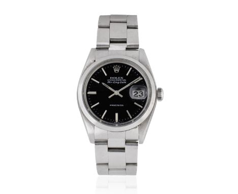Rolex. A stainless steel automatic calendar bracelet watchModel: Air King DateReference: 5700/1500Date: Circa 1982Movement: 2