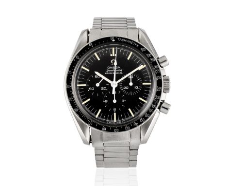 Omega. A stainless steel manual wind chronograph bracelet watchModel: SpeedmasterReference: 145.012-67 SPDate: Circa 1967Move