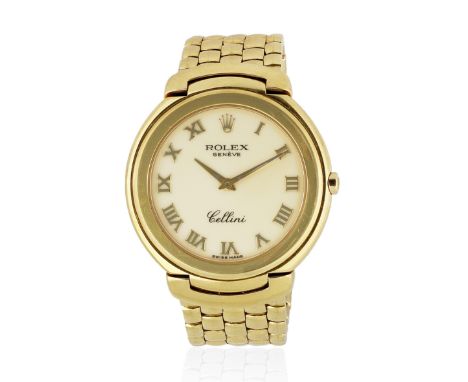 Rolex. An 18K gold quartz bracelet watchModel: CelliniReference: 6623Date: Circa 2000Movement: 8-jewel Cal.6620 quartzDial: C