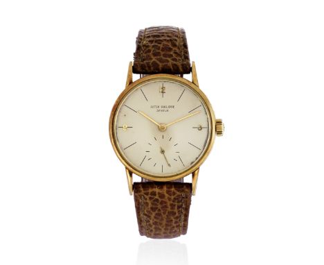 Patek Philippe. An 18K gold manual wind wristwatchModel: CalatravaReference: 2494Date: Circa 1955Movement: 18-jewel Cal.12-40