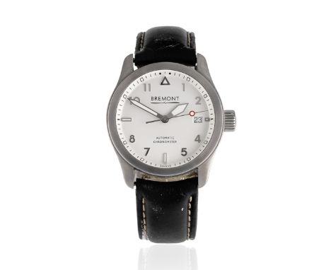 Bremont. A stainless steel automatic calendar wristwatchModel: SoloReference: ALT1-CDate: Circa 2015Movement: Jewelled automa