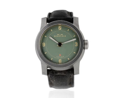 Schofield. A titanium automatic wristwatchModel: BeaterReference: B-0048Date: RecentMovement: NOS 17-jewel ETA Cal.2724-r aut