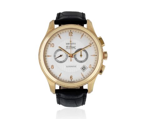 Zenith. A Limited Edition 18K rose gold automatic calendar chronograph wristwatchModel: El Primero Grande ClassReference: 18.