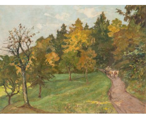 1865 Koblenz - 1951 Unteruhldingen/Bodensee. Studium an der  Kunstakademie Berlin, ab 1944 ansässig in Unteruhldingen.  Öl/Lw
