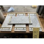 LOT: (4) Cabarets de Service en Marbre