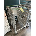 Demi-Chariot à Patisserie SAGETRA, sur Roues, (pour toles de 18'')