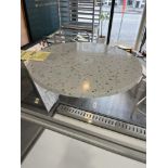 Lazy Susan pierre TERRAZZO, 14'' diam.