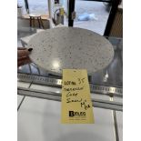 Lazy Susan pierre TERRAZZO, 14'' diam.