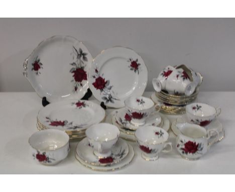 A vintage Royal Albert tea service 'Sweet Romance' 