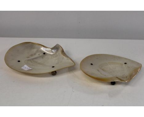 Two vintage MOP dishes 