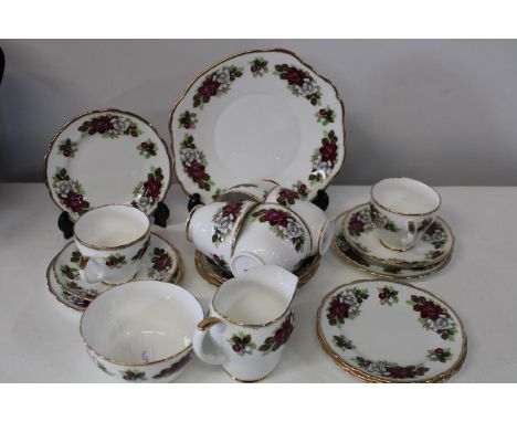 A pretty Hanleigh bone china tea service 