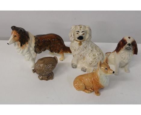 A selection of ceramic animals Sylvac, Beswick etc 