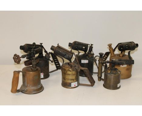 Job lot of vintage blow lamps 