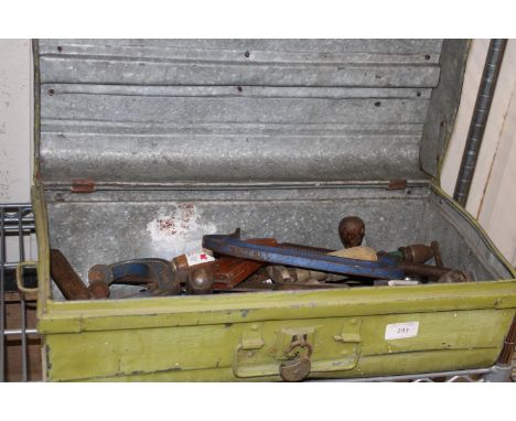 Vintage toolbox and contents collection only 